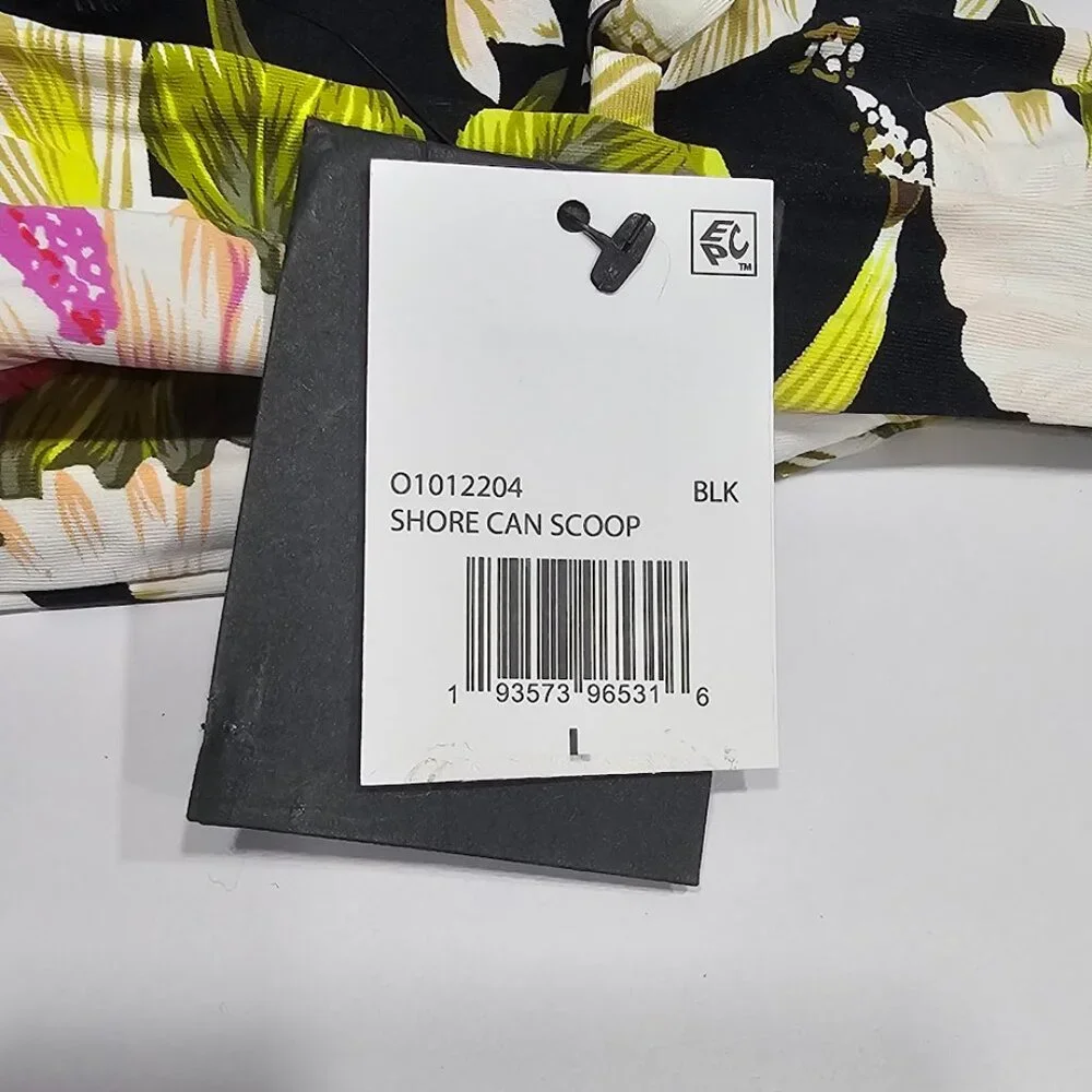 Volcom Shore She Can Scoop-Neck Bikini Top Size Large - Picture 7 of 8